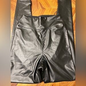 Aerie offline real luxe faux leather leggings size small high rise brand new NWT